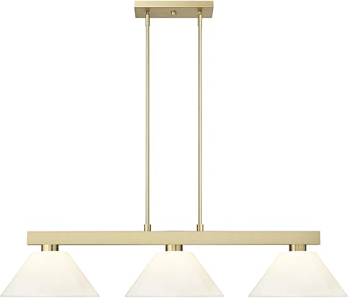 Miniatura 9 de Cobalto - Billar de 3 luces con sombra, 8 pulgadas de alto y 14 pulgadas de ancho, acabado negro mate, color blanco