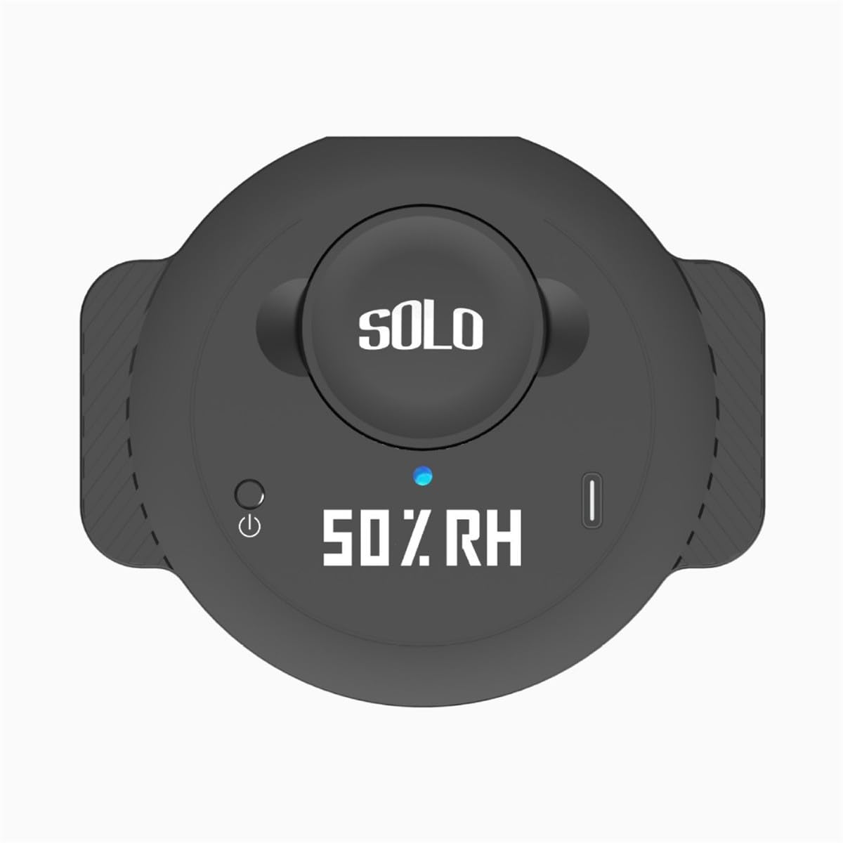Humidificador de guitarra con higrómetro de pantalla digital, control automático de humedad para guitarras acústicas y clásicas, color negro