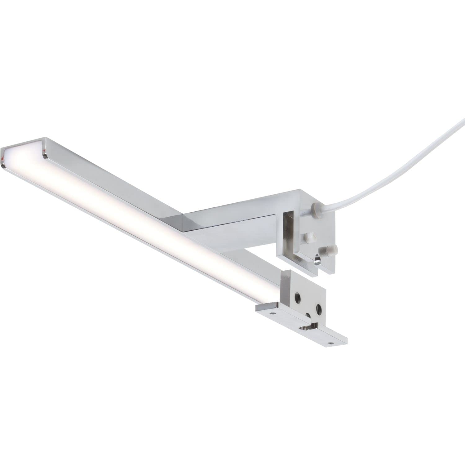 Domus Line LED Spiegelleuchte 80cm Aalto Led Spiegel Beleuchtung für Badezimmer Spiegelschrank, Spiegellampe mit Netzgerät, 4000K neutralweiß 13 Watt, chrom 230V