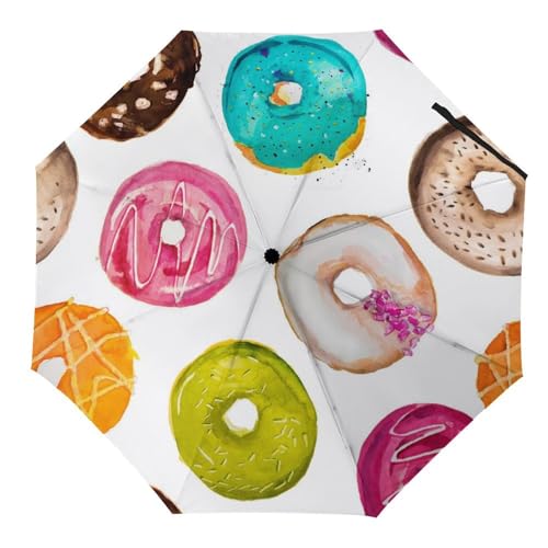 Parapluie pliant automatique compact avec motif yeux jaunes pour voyages homme et femme
