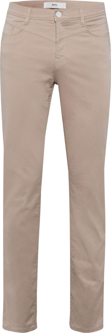 BRAX Women's Style Carola Superior Cotton Trousers, Sand, 36W / 30L EU