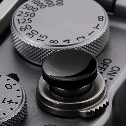 Image of Soft Shutter Release Button (2 Pack /Black) High-end Concave Camera Shutter Button