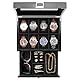 ProCase Uhrenbox mit 8 Fächern, Uhrenkasten Uhrenkoffer mit Glasdeckel Uhrenkissen, Uhrenschatulle für Schmuck Ringe Armbänder Halsketten - 8 Slot, Schwarz
