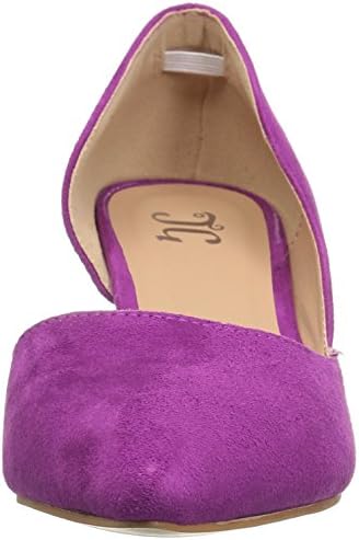 Brinley Co. Womens Pointed Toe Faux Suede Classic D'Orsay Wedges Plum, 7.5 Regular US | Image 1