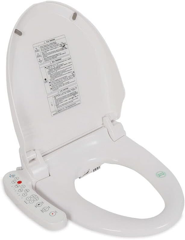 Gdrasuya10 Self Cleaning Bidet Toilet Seat Adjustable Electric Smart Automatic Deodorization and Body Sensor Elongated Heated Toilet Seat Slow Close Toilet Lid with Double Nozzles