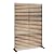 Metal Privacy Screen Outdoor Privacy Screen 72" H×47" W, Freestanding Decorative Privacy Screen for Balcony Patio Lawn Garden, Privacy Fence Privacy Panel-Wooden Color
