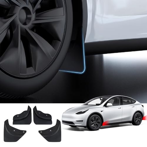 Bavette pour Tesla Model Y 2020-2025 garde-boue sans perçage 4 pièces