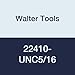 Walter Tools 22410-UNC5/16 Paradur HSS Machine Tap, Uncoated, 8 mm Shank Diameter, 12 mm Cutting Length, 90 mm Overall Length, 5/16-18 Size