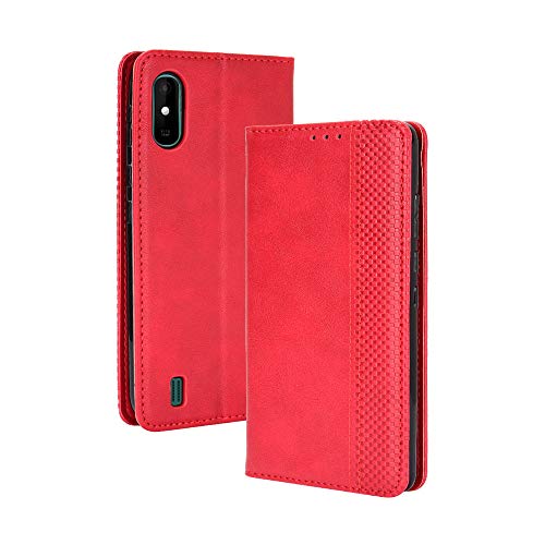 BellaCase Wiko Y81 Coque [Étui Portefeuille] [Fonction Support] [Slots pour Cartes] [Couverture à Rabat Magnétique] Compatible avec Le Smartphone Wiko...
