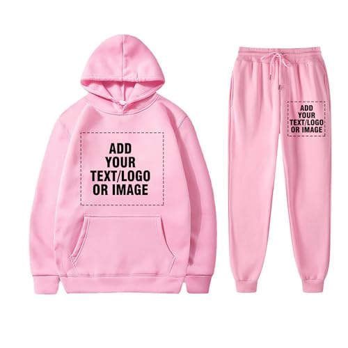 Mowbeat Custom Sweat Suit Hoodie Sweatshirt Pullover Personalized Long Sleeve Customization Sweater Sweatpants