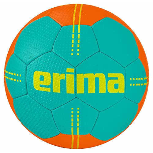 Erima Unisex-Kinder Pure Grip Junior Handball (7202107), Columbia/orange,...