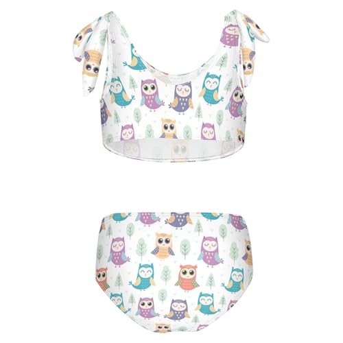Image of Girls Tankini Swimsuit Bathing Suit Two Piece Bikini Summer Beach Swimwear with Adjustable Strap 3-12 Years