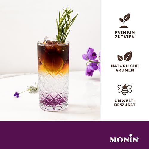 Monin Sirup Lavendel (1 x 1,0l) - für Cocktails, Limonaden und Desserts - Aromatisch, Natürlich und Blumig 5