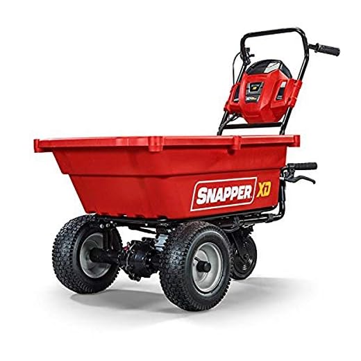 Snapper XD 82V MAX Cordless Electric Self-Propelled Utility Cart with 3.7-Cubic-Foot Cargo Bed, Battery and Charger Not Included