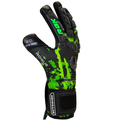 Renegade GK Limited Edition Rogue Venom Goalie Gloves with Finger Protection, Venom (Fingersave), 11 - Image 2