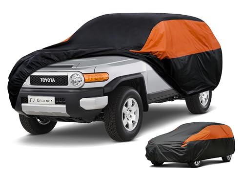 Image of GUNHYI Toyota Car Cover Custom Fit Toyota FJ Cruiser Waterproof All Weather for Automobiles, Lightweight Full Exterior Cover Outdoor Sun UV Rain Dust Snow Wind Protection.