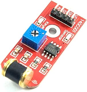 Deeoee 801s Shake Vibration Sensor Module Vibrating Probe for Arduino Open Source LM393 3-5VDC TT Logic Adjustable Sensitivity