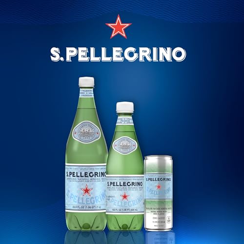 Image of S.Pellegrino Sparkling Mineral Water, 33.8 Oz Plastic Bottle | Natural sparkling mineral water; single 33.8 fl oz plastic bottle
