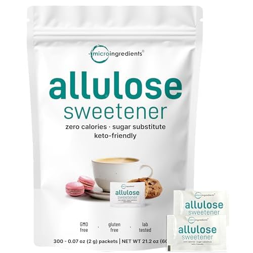 Allulose Sweetener 300 Packets – Zero Calorie, Plant-Based