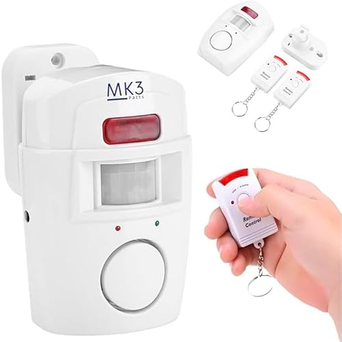 Kit Alarme Residencial sem Fio Sensor de Presença + 2 Controles Remoto