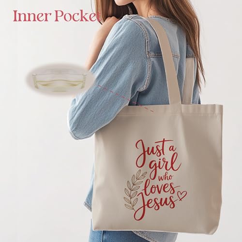Image of Aesthetic Tote Bag for Women | Medium Size with Inner Pocket | Stylish & Practical