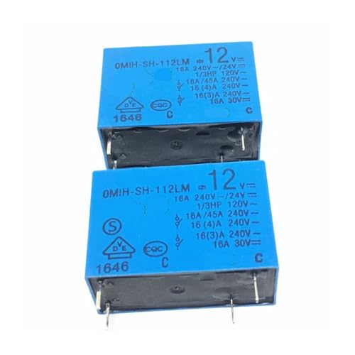 Relais de puissance OMIH-SH-112LM 12V 16A 4 broches pour carte électronique et automatisme PCB