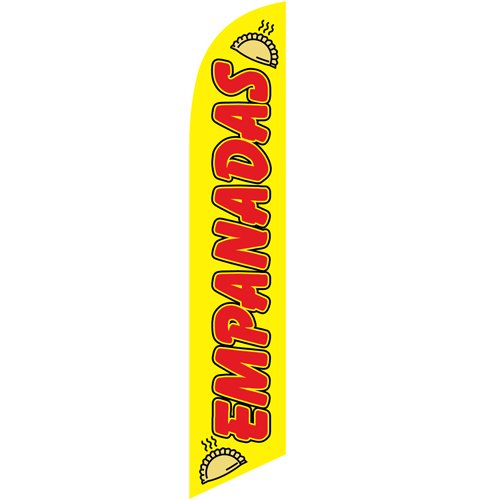 Empanadas Advertising Feather Flag Banner Swooper Sign, Replacement Flag Only