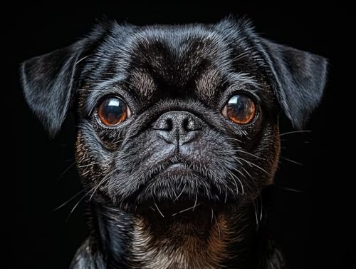 Peinture diamant chien XXL pour illuminer les murs de votre salon avec une toile mosaïque DIY