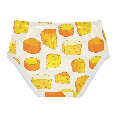 Cheese Yellow Toddler Girls's Underwear 2T 23031902