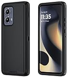 Qinmay Phone Case for Motorola Moto Edge 5G 2024 Case, Heavy Duty Shockproof & Dropproof 3-Layer Cover Phone Case for Motorola Moto Edge 2024 (Black)