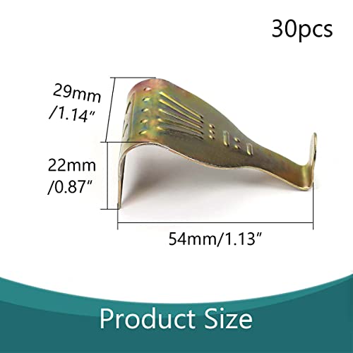 Image of 54 x 34mm Solid Moulding Picture Hooks Hangers Rail Hanging Hook Color Zinc-Plated, for Home Wall Picture Exhibition Art Work Hardware Bronze Tone 30pcs
