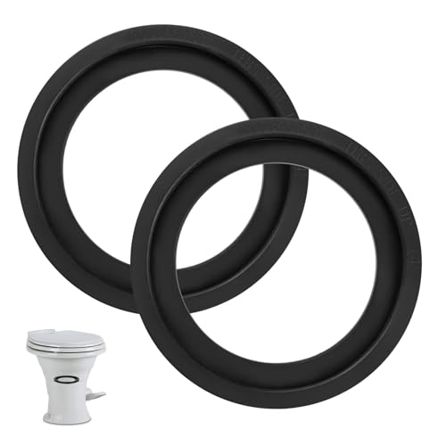 Image of RV Toilet Seal, Flush Ball Seal Gasket Replacement 385311658 for Dometic 300 /310 /320, High-Grade Rubber, Toilet Seal Parts Solve The Leakage Problem - Replace Part #385311658, 2-Pack