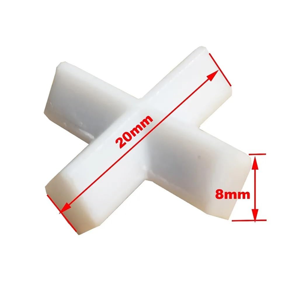 Barra di agitazione, Agitatore magnetico in PTFE CrossShape WhiteSpin Bars Confezione da 3 apparecchiature laboratorio E8x20mm