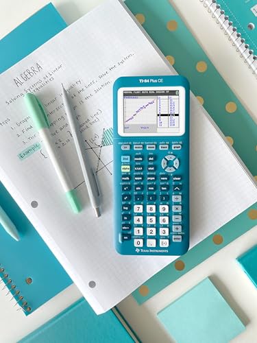 TI-84 Plus CE Graphing Calculator Texas Instruments, Trinomial Teal - image 8