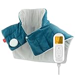 Comfytemp Cuscinetto Termico per Collo, 9 Livelli di Calore, Cuscinetto Termico per Spalla e alla Schiena, Scaldacollo Elettrico per Cervicale, Spegnimento Automatico, Lavabile in Macchina, 48×56cm