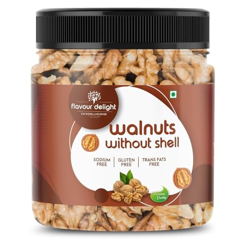 Image of Flavour Delight Premium Walnut Akhrot Giri (500g) | Crunchy & Natural | Brain-Boosting Superfood