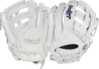 Rawlings womens Infield Rawlings Liberty Advanced Fastpitch Softball Glove 12 25 inch Pro H Web Right Hand Throw, 12.25 - Pro H Web White, One Size US