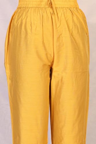 Kurta droite anti-chaleur broderie florale ensemble pantalon confortable - 6
