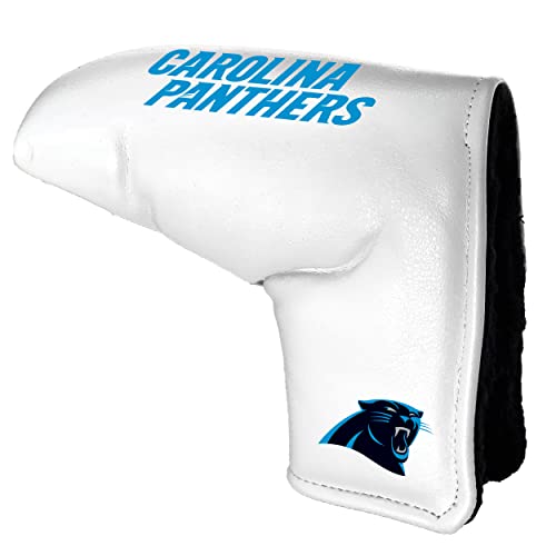 Team Golf NFL Carolina Panthers - Printed Team Golf NFL Tour Blade Putter Cover (White), Fits Most Blade Putters, Scotty Cameron, Taylormade, Odyssey, Titleist, Ping, Callaway
