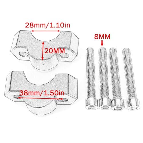 Abrazadera extensible de manillar con elevación de 20 mm para F850GS 7