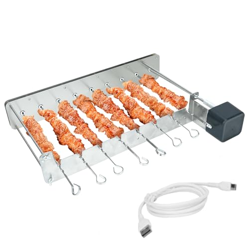 Henyeer M-8 Edelstahl Grillspieß Set mit 10 Spießen