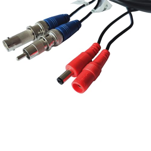 Cable de cámara de seguridad BNC de 100 pies para sistema DVR de videovigilancia, 2 piezas 2