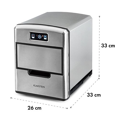 Klarstein Eiswürfelmaschine Klein, 2,1 Liter Eiswürfelbereiter, Eiswürfelmaschine für 12 kg Eiswürfel in 3 Größen, Schnelle Mini-Eiswürfelmaschine, Eiswürfelbereiter mit Leichter Reinigung – Bild 6