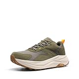 NORTIV 8 Men's Wide Toe Box Hiking Shoes Low Drop Waterproof Hiking Shoes for Walking Outdoor Trekking Camping Climbing Daily Fashion Sneakers,Size 9.5,Olive,SNHI26011M