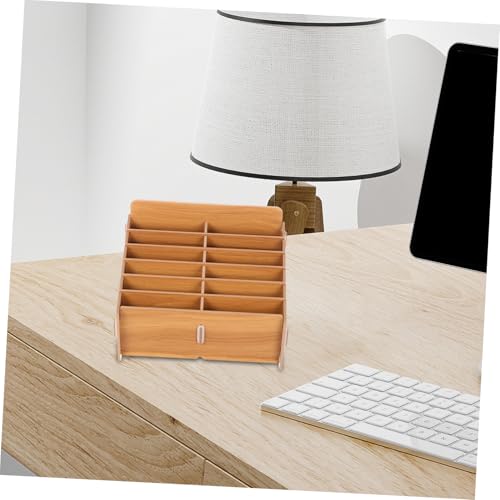 Boîte de rangement ticket bois compacte pour optimiser votre petit bureau - 5