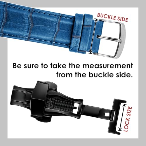Image of DBLACK ''DSLCK3'' Butterfly Lock Stainless Steel Deployment Buckle Double Push Spring Clasp for Watch strap / / For 16mm, 18mm, 20mm, or 22mm Watch Bands (Choose Your Size & Color)