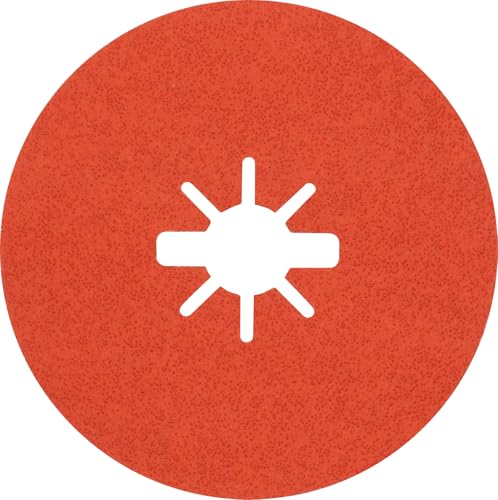 Bosch Professional 25x Expert R782 Prisma Ceramic X-LOCK Fibre Discs (Ø 125 mm, Grit 60, Accessories X-LOCK Angle Grinder)