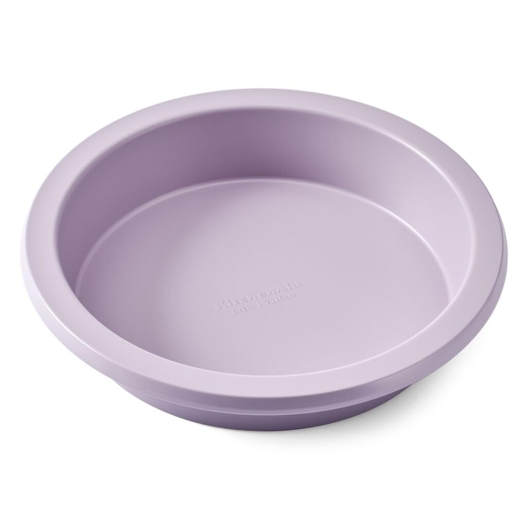 9-In Nonstick Aluminized Steel Round Cake Pan, Dishwasher Safe, Wildflower