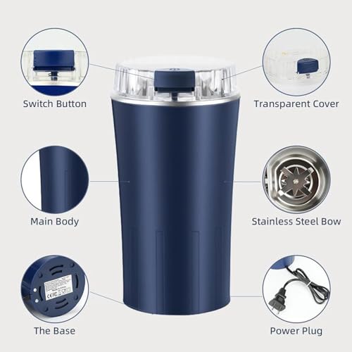 BRIXELL 300W 250ml Mini Electric Mixer Grinder - Image 5