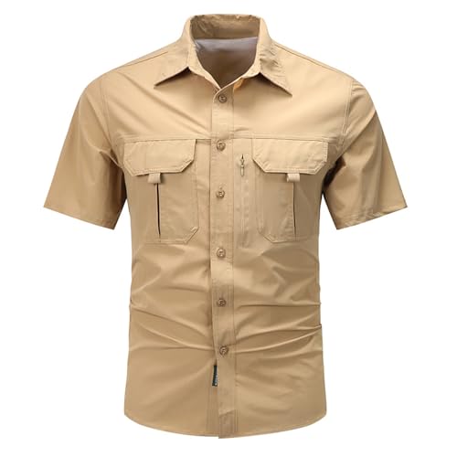 Chemise de randonnée en coton pour homme idéale pour le safari